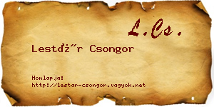 Lestár Csongor névjegykártya