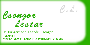 csongor lestar business card