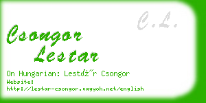 csongor lestar business card